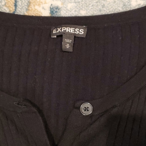 Express Ribbed Cardigan sz medium - Picture 3 of 6